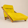 Poltrona New York Reclin�vel Solteiro Sala de Estar Madeira Pinus Acquablock Amarelo