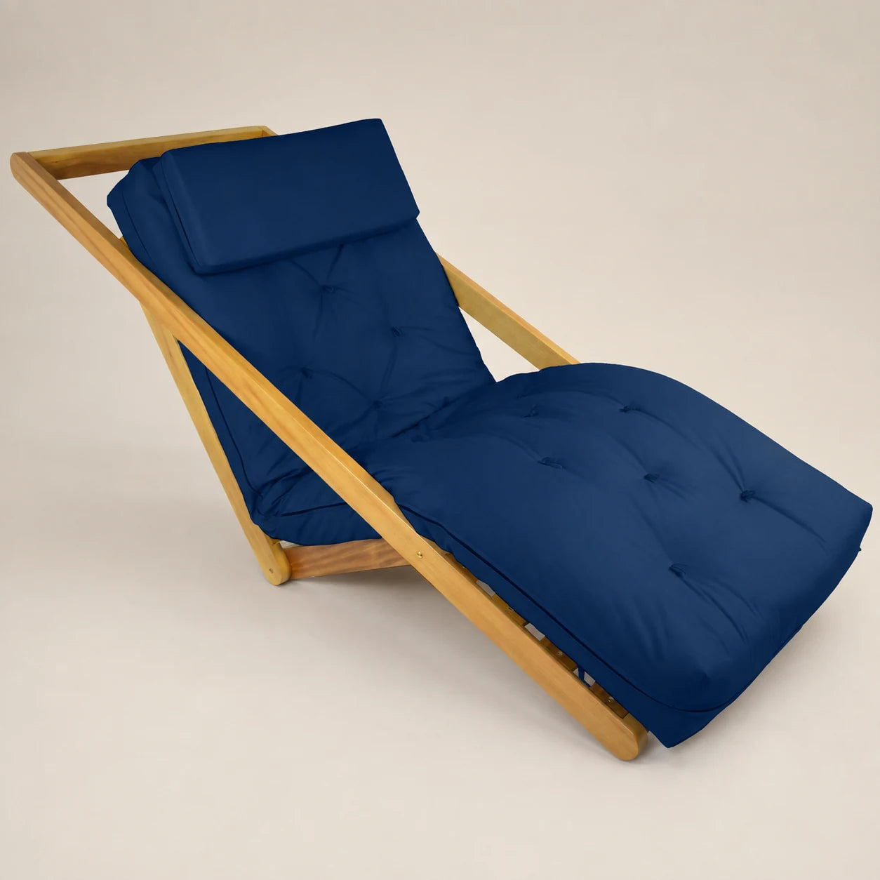 Poltrona New York Reclin�vel Solteiro Sala de Estar Acquablock Azul Royal