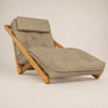 Poltrona New York Reclin�vel Solteiro Sala de Estar Madeira Pinus Acquablock Cinza Fendi