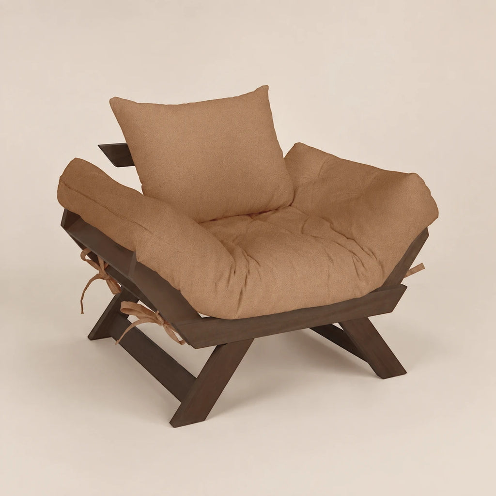 Poltrona Jap�o Acquablock Madeira Pinus Imbuia - Fendi
