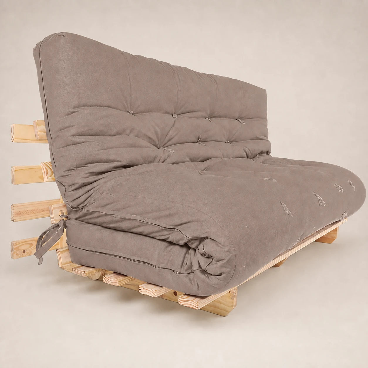 Sofa Cama Casal Futon Oriental Madeira Maci�a Acquablock Fendi