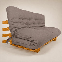 Sofá Cama Casal Futon Tokio D33 Madeira Cor Mel Acquablock Fendi