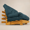 Sof� Cama Casal Futon Tokio D33 Madeira Cor Mel Acquablock Verde Oliva