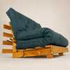 Sof� Cama Casal Futon Tokio Madeira Cor Mel Acquablock Verde Oliva