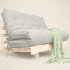 Sof� Cama Casal Futon Tokio Madeira Maci�a Acquablock Branco Off