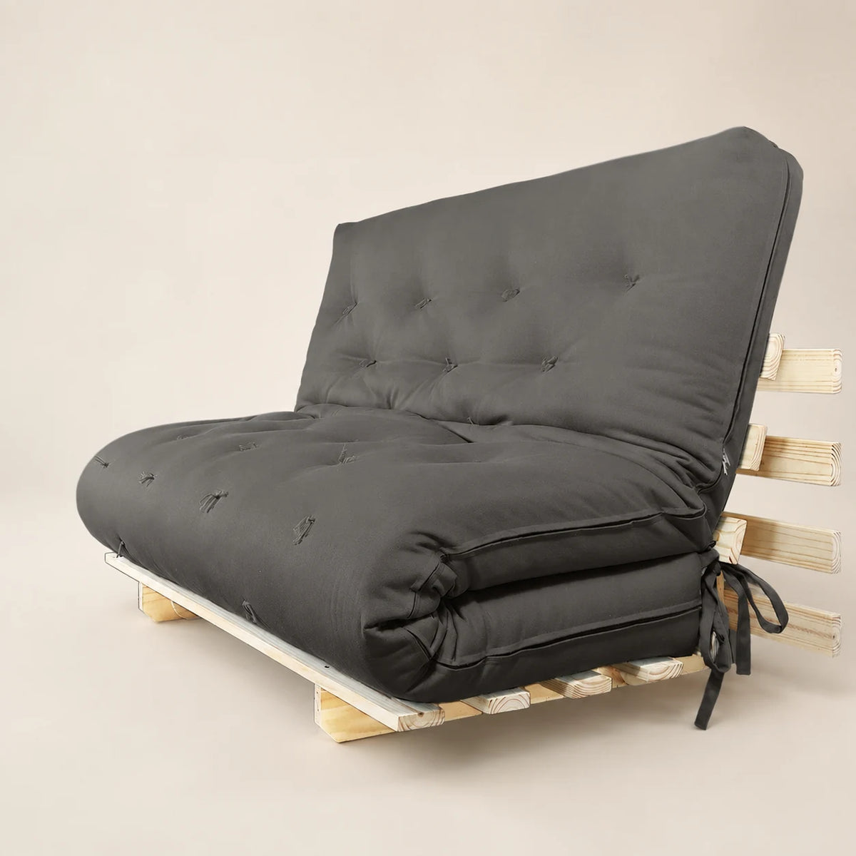 Sofa Cama Futon Casal Tokio D33 Madeira Maci�a Acquablock Chumbo