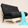 Sofa Cama Futon Casal Tokio Madeira Maci�a Sarja Preto