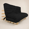 Sofa Cama Futon Oriental Casal D33 Madeira Pinus Acquablock Preto