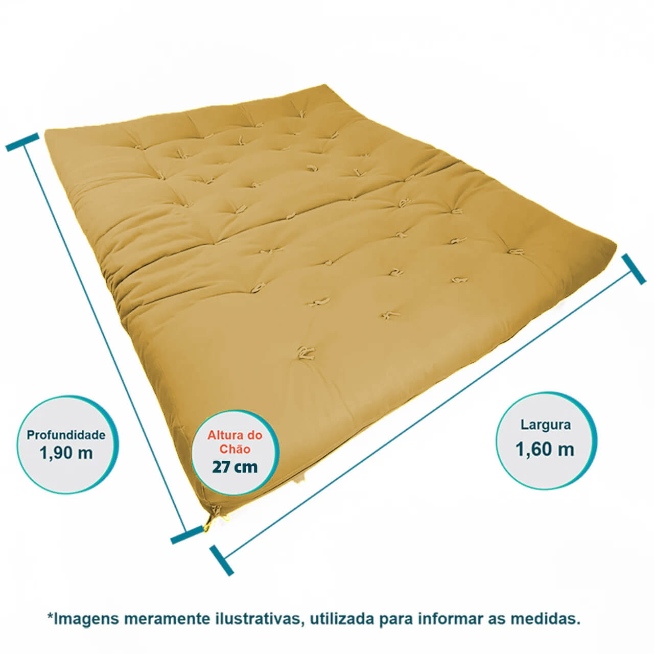 Futon King D33 Acquablock Cinza Linho